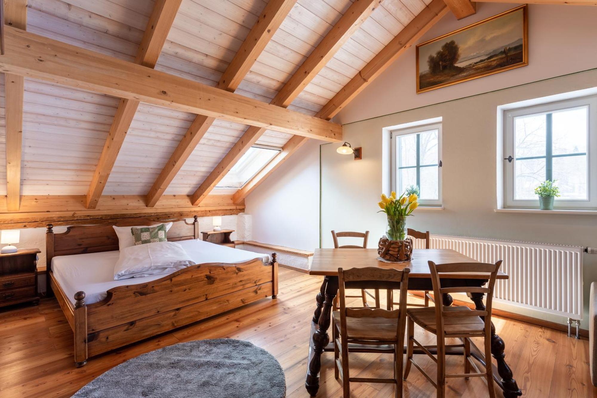 Ferienwohnung Schlossgaststätte Hohenberg Seeshaupt Exterior foto